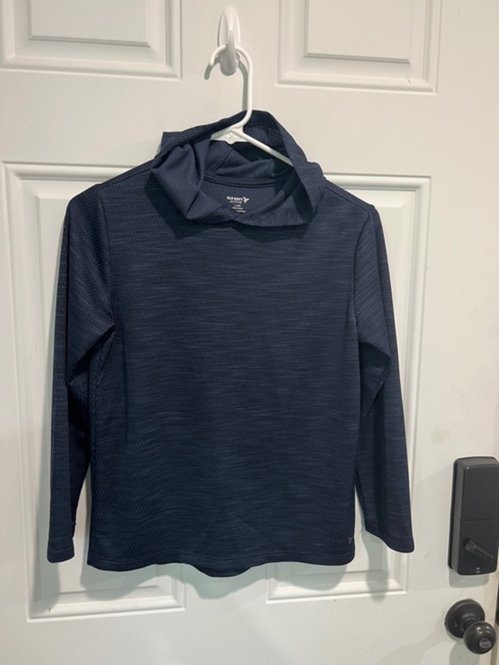 Old Navy Dark Navy Hooded Long-Sleeve Top